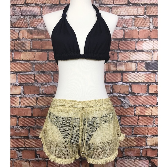 Victoria's Secret Other - Victorias Secret Metallic Gold Swim Cover  SZ S
